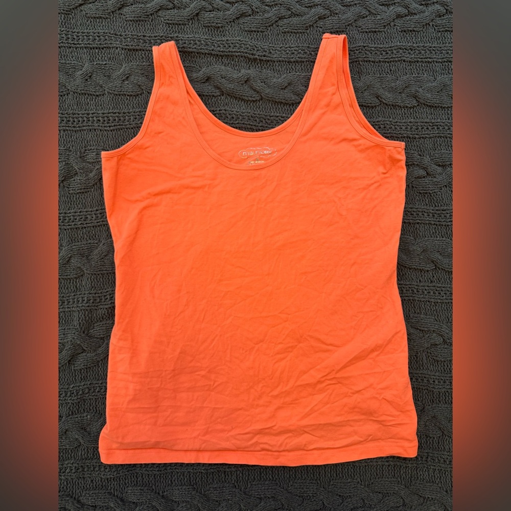 Maurices Vibrant Orange/Peach Tank Top Women's XL